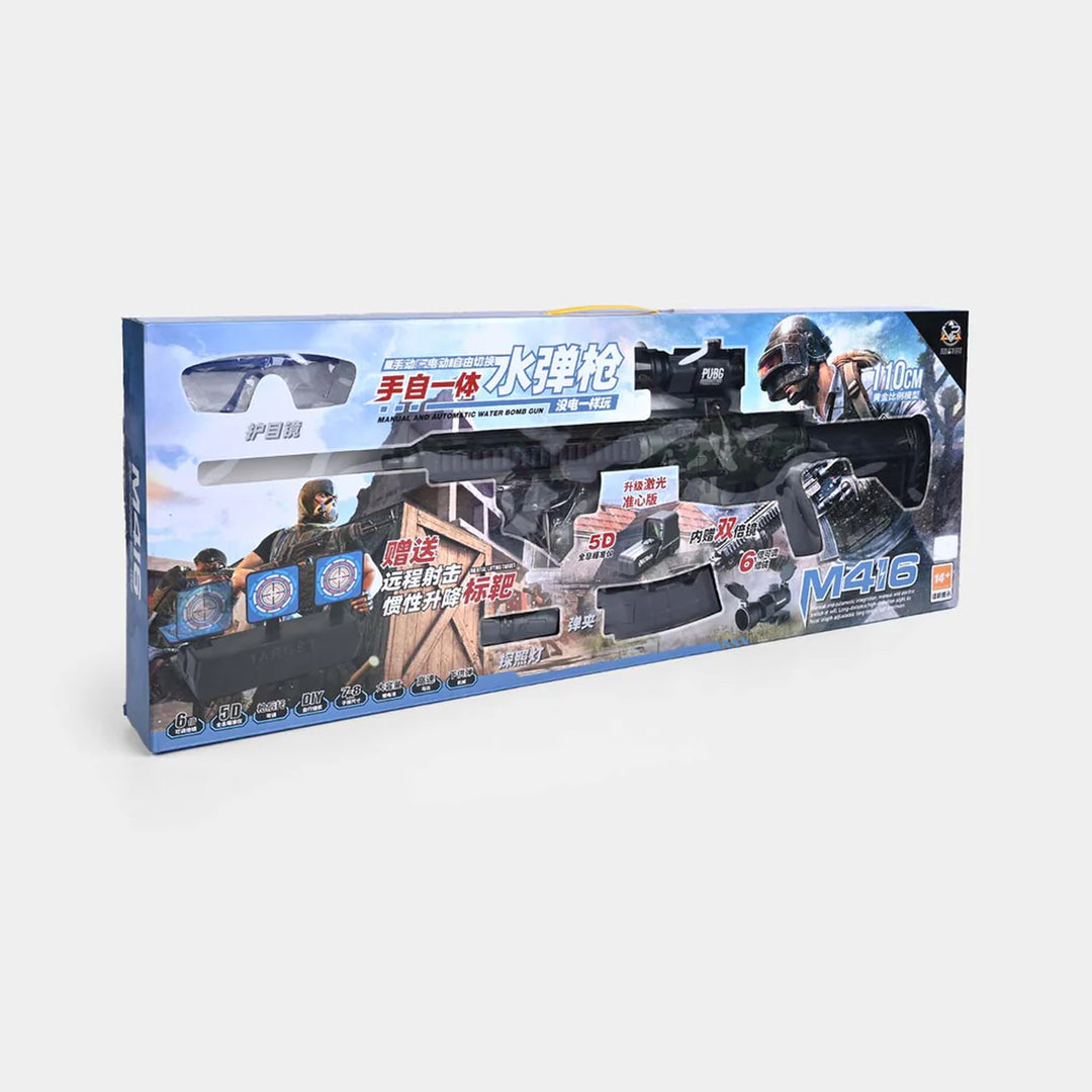 Electric Water Gel Bullet Blaster Set – Military Style Toy Rifle with Tactical Accessories