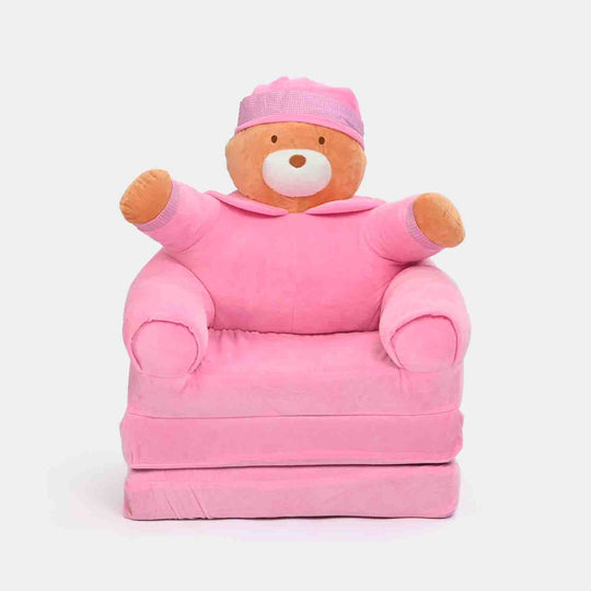 Adorable Kids Foldable Sofa Seat - 18M+ | 547-Pink/Brown