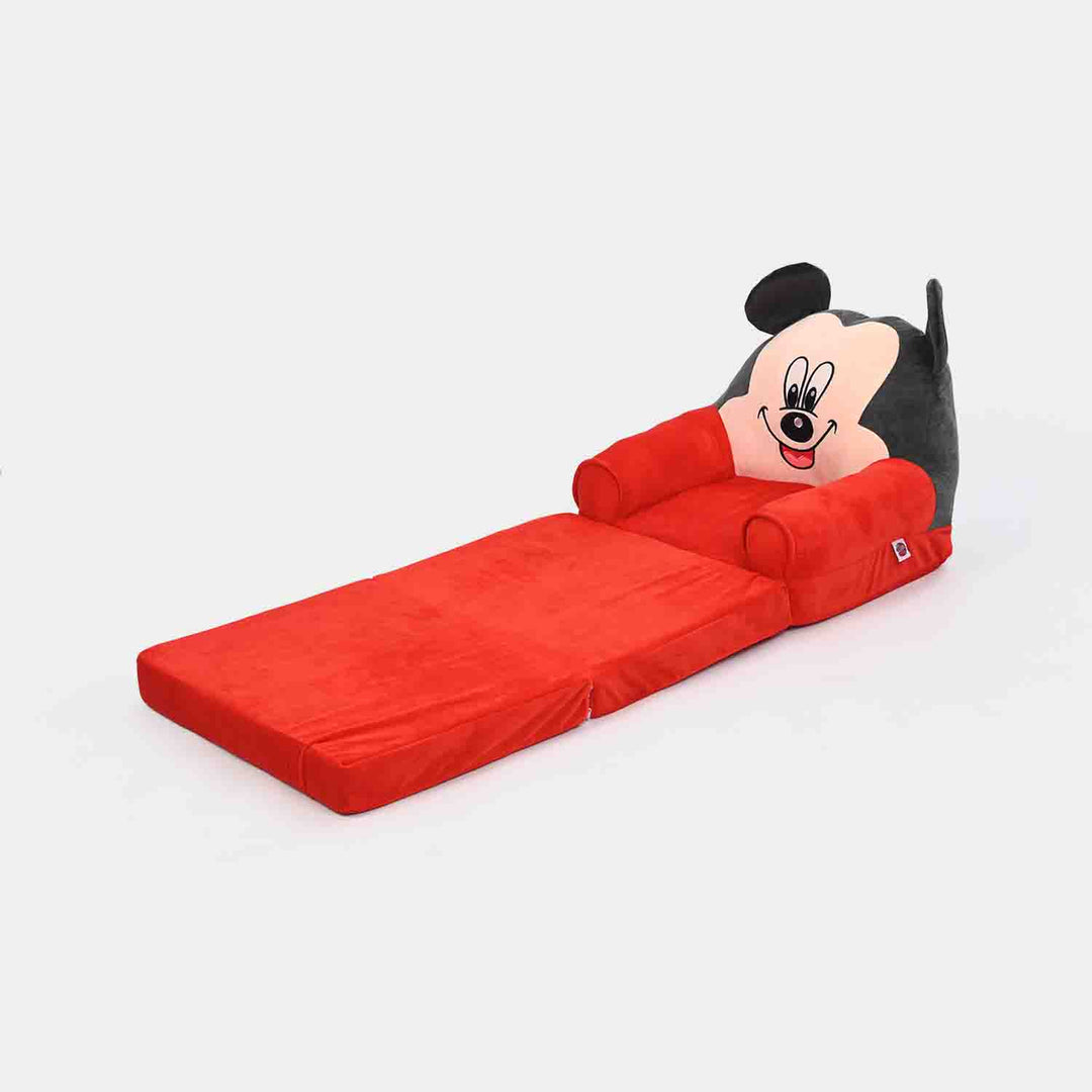 Adorable Kids Foldable Sofa Seat -Red