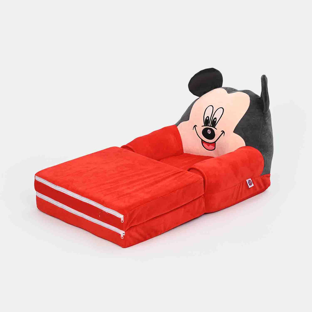 Adorable Kids Foldable Sofa Seat -Red