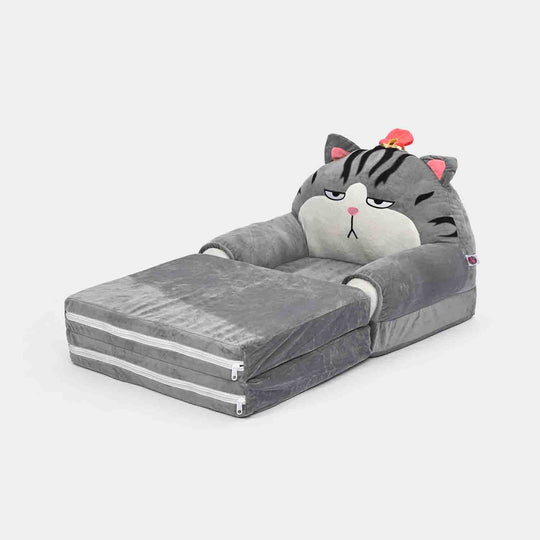 Adorable Kids Foldable Sofa Seat - 18M+ | 547-D.Gray