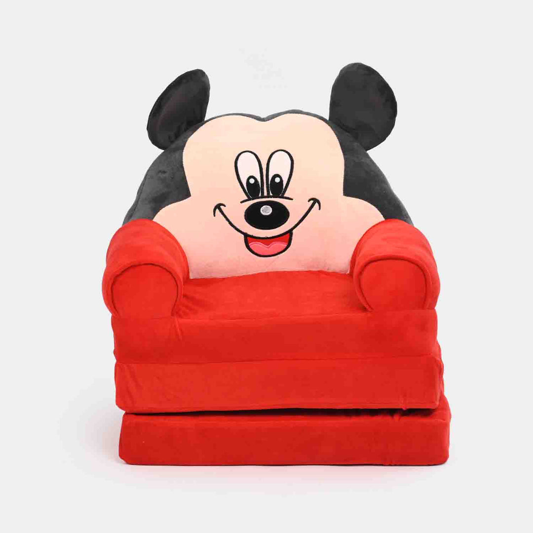 Adorable Kids Foldable Sofa Seat -Red