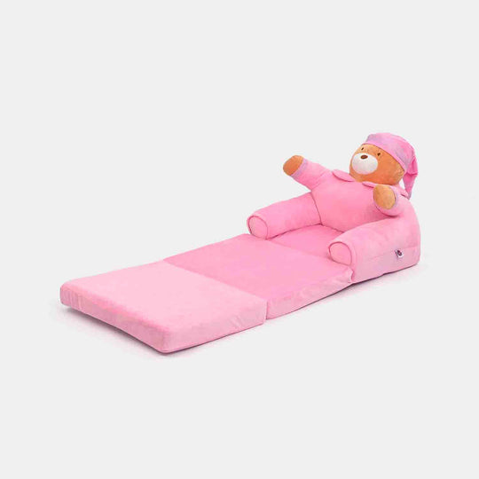 Adorable Kids Foldable Sofa Seat - 18M+ | 547-Pink/Brown