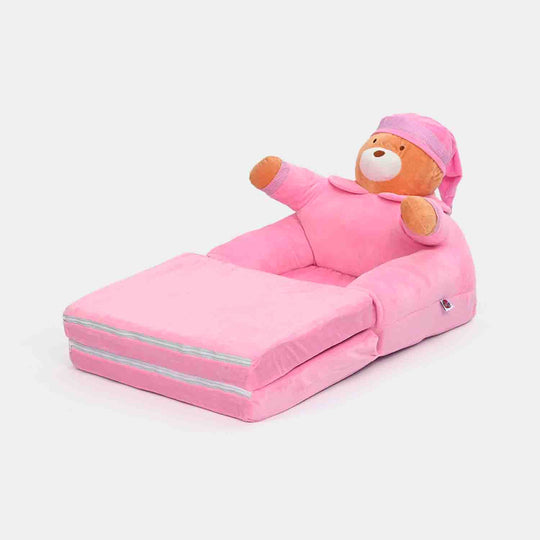 Adorable Kids Foldable Sofa Seat - 18M+ | 547-Pink/Brown