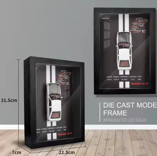 3D Framed Die Cast Model Car