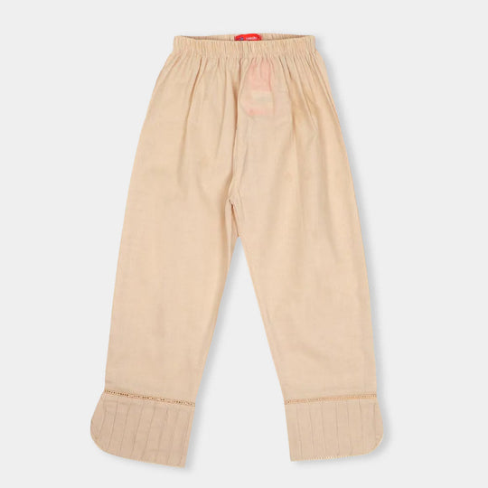 Teens Girls Trouser Sleek - BEIGE