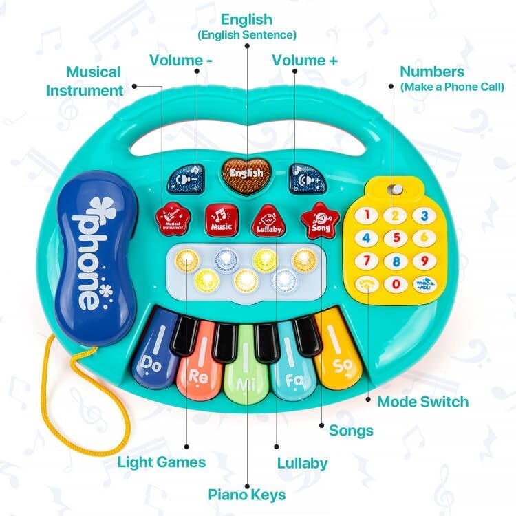 Baby Phone Music Toy with Piano Keyboard