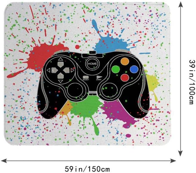 Gaming-Themed Area Rug With Colorful Controller Design
