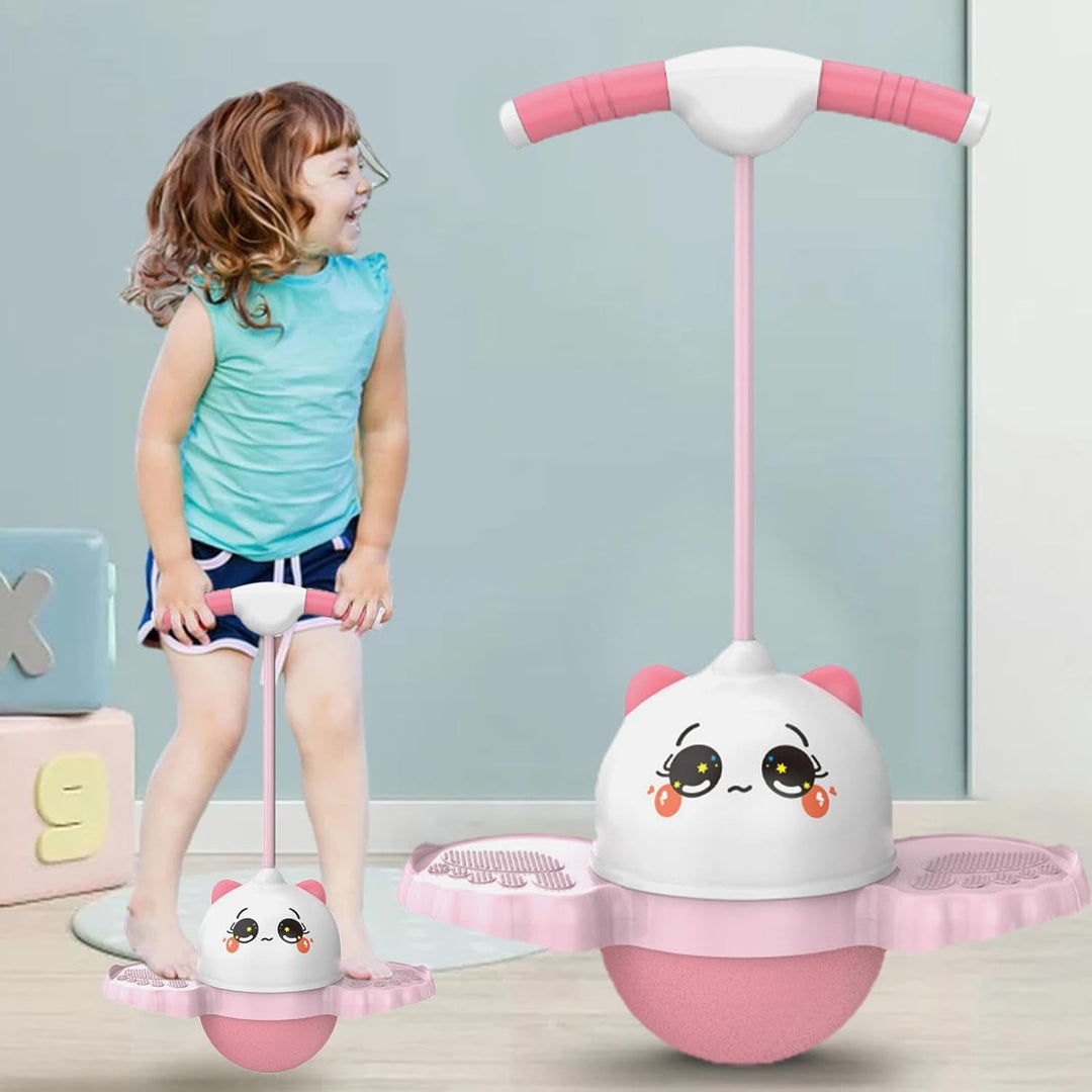 Jumping Stick Balance & Bouncing Ball Toy for Kids