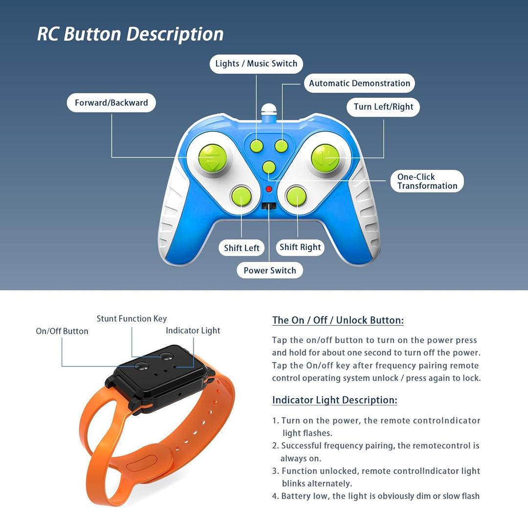 Remote Control & Gesture Sense Stunt Car for Kidsc