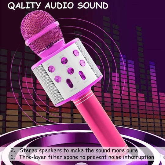 Wireless Bluetooth Musical Mic -Pink