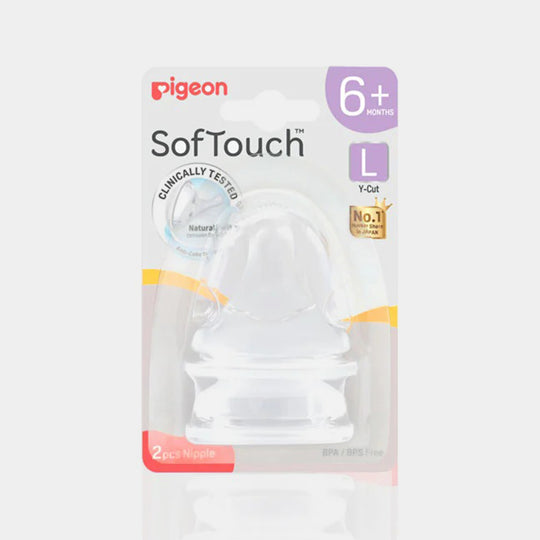 SOFTOUCH NIPPLE 2PC L