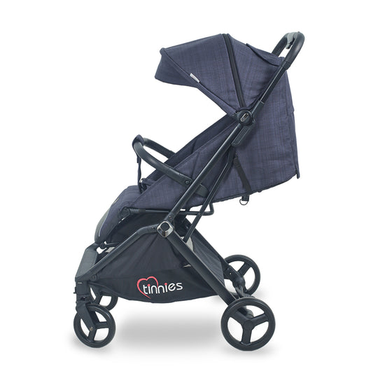 TINNIES STROLLER AUTO FOLDING-NAVY BLUE T105-044