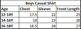 Teens Boys Yard Casual Shirt Stripes - L/BLUE