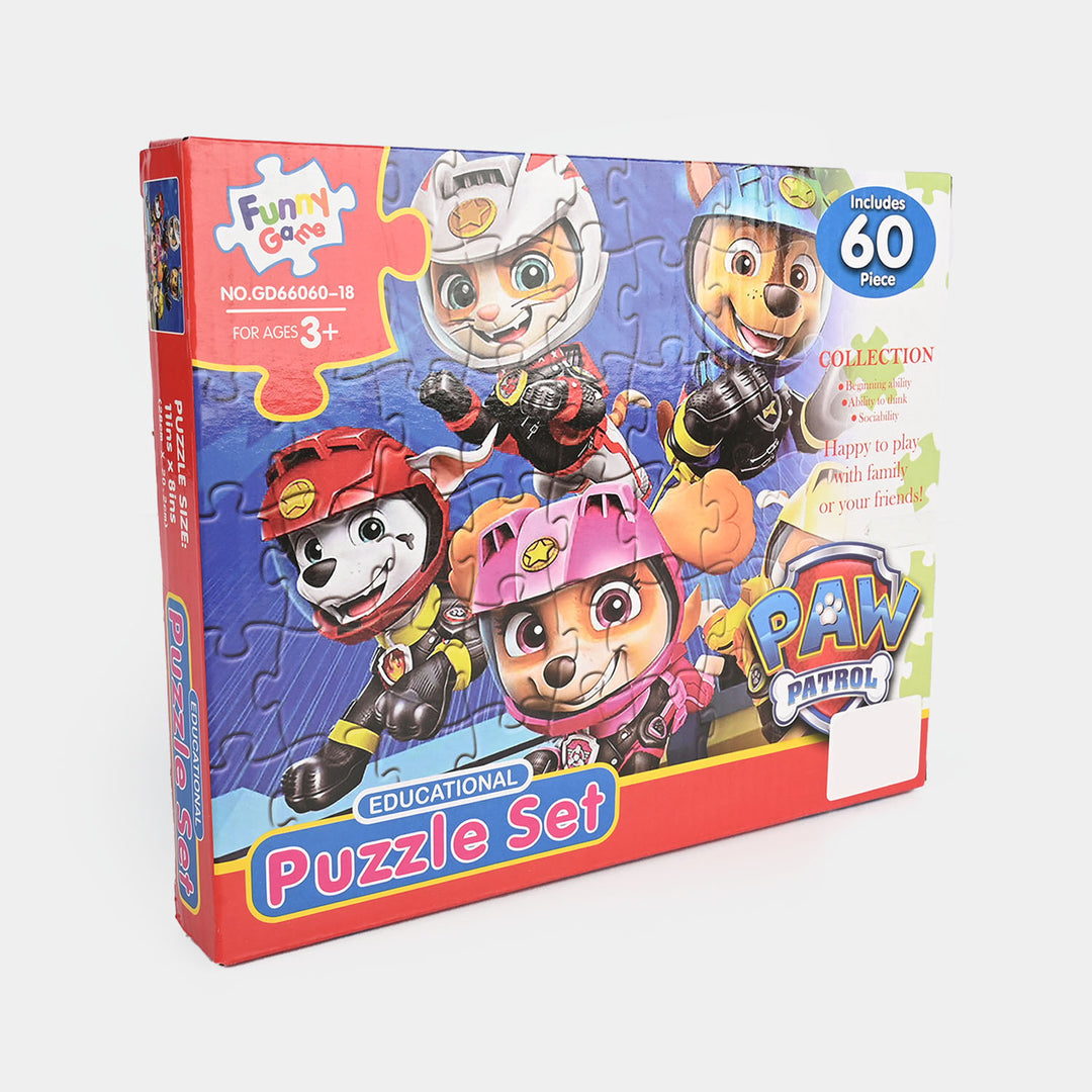 Character 60-Piece Educational Puzzle Set for Kids