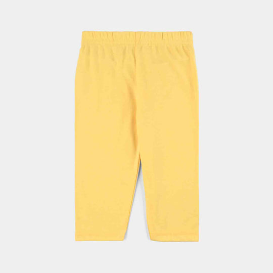 Infant Baby Poly Cotton Night Suit - Yellow