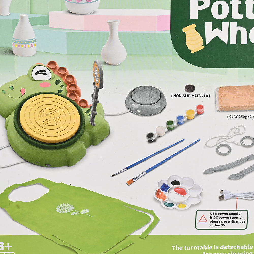 Kids Pottery Wheel Creative Play Set
