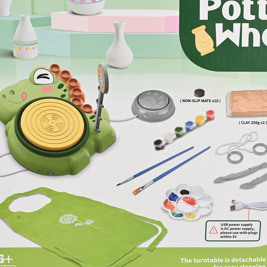 Kids Pottery Wheel Creative Play Set