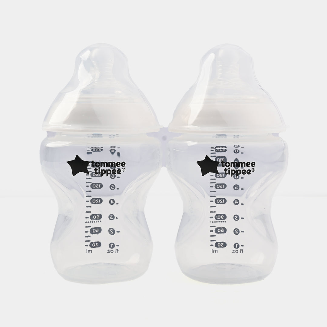 Tommee Tippee Natural Start Baby Feeding Bottles | Twin Pack (260ml / 9oz)