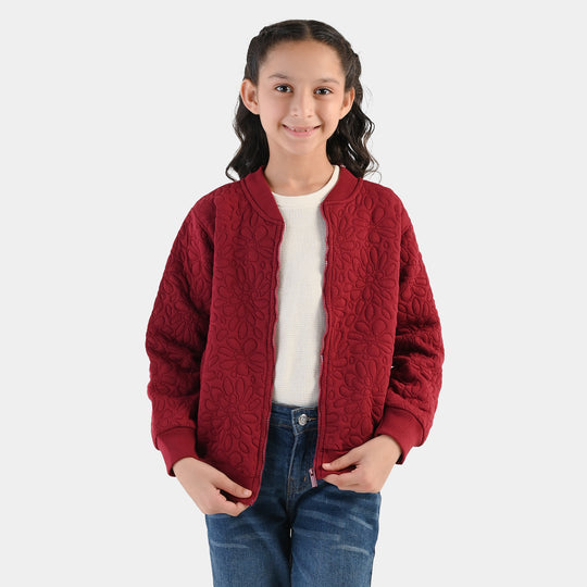 Girls Quilted Jacket Pattern - RED