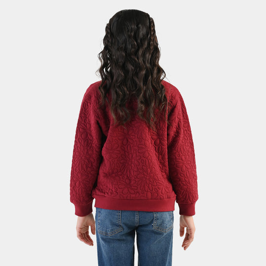 Girls Quilted Jacket Pattern - RED