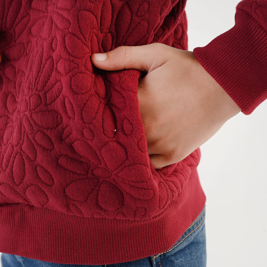 Girls Quilted Jacket Pattern - RED