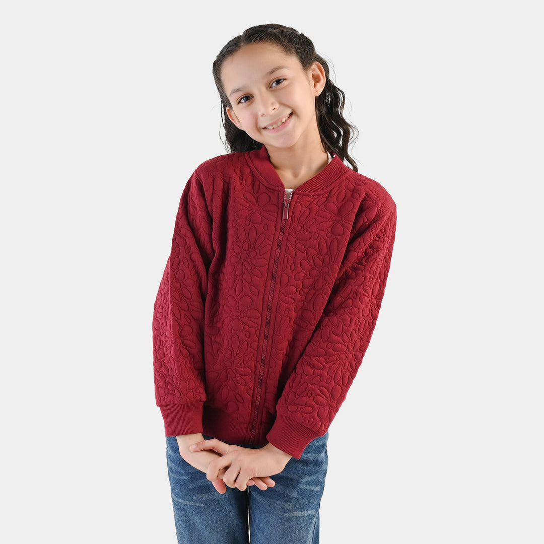 Girls Quilted Jacket Pattern - RED