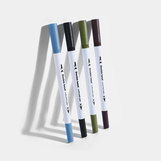 24 Colours Double-Head Coloured Pen Set
