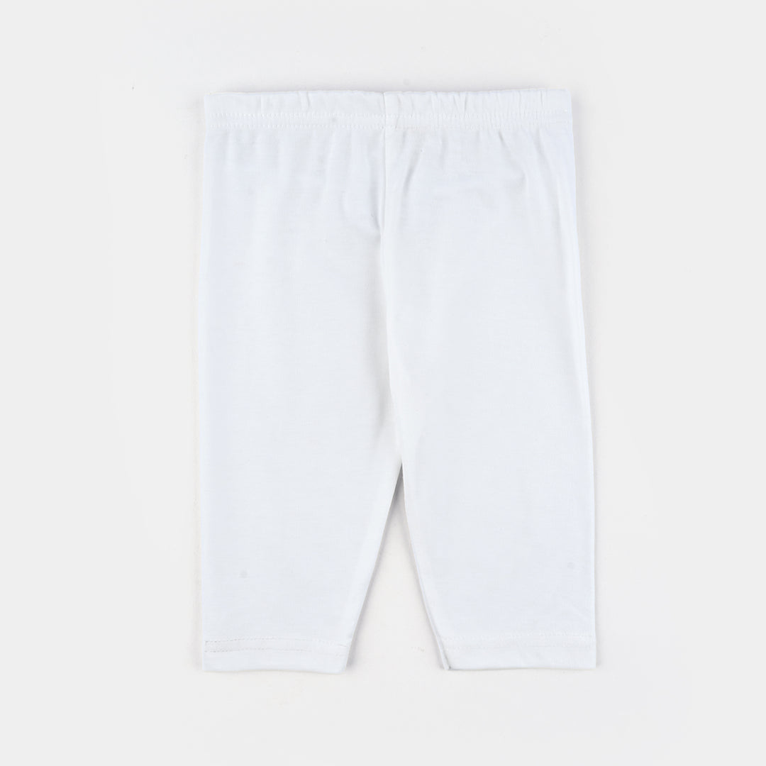 Infant Baby Poly Cotton Night Suit - Off White