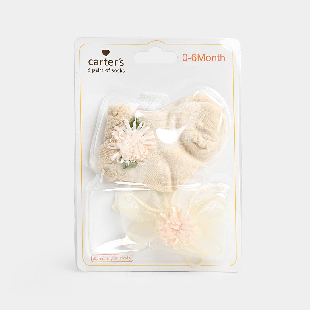 Socks + Headband | Cream