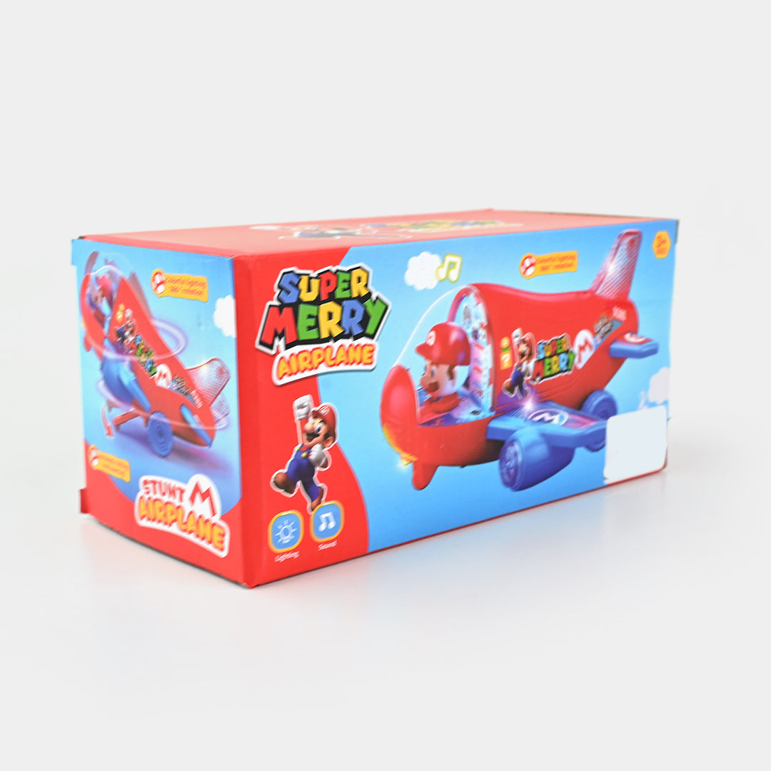 Kids Electric Stunt Rotating Plane with Light & Sound