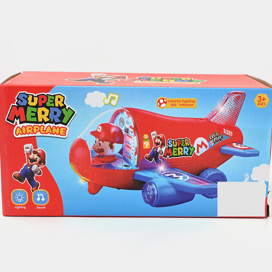 Kids Electric Stunt Rotating Plane with Light & Sound