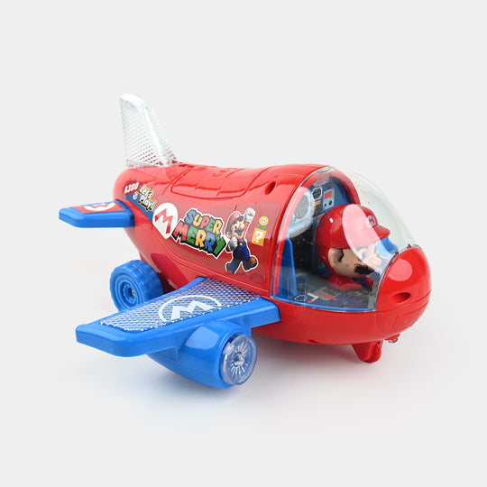 Kids Electric Stunt Rotating Plane with Light & Sound