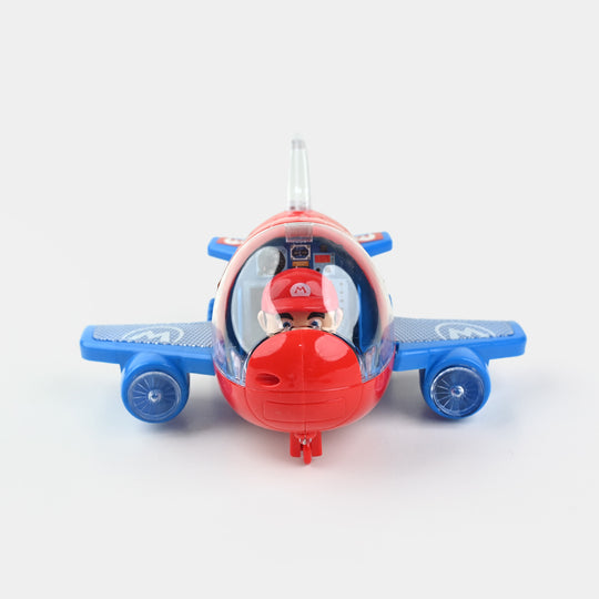 Kids Electric Stunt Rotating Plane with Light & Sound