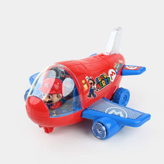 Kids Electric Stunt Rotating Plane with Light & Sound