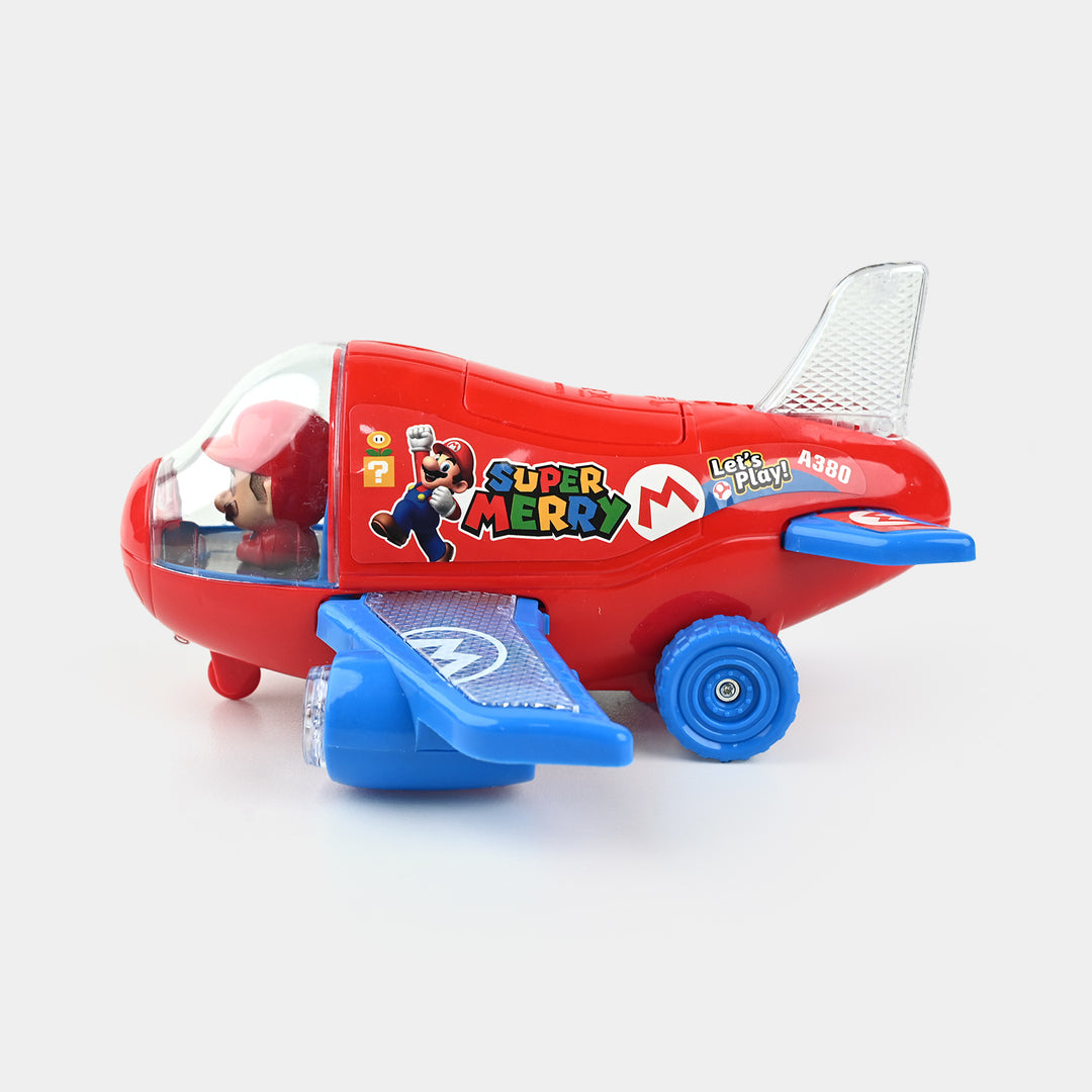 Kids Electric Stunt Rotating Plane with Light & Sound