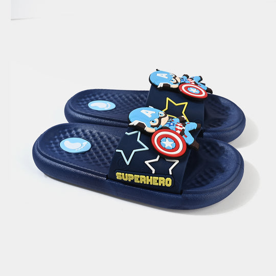 Boys Slipper SF-205-A10-NAVY