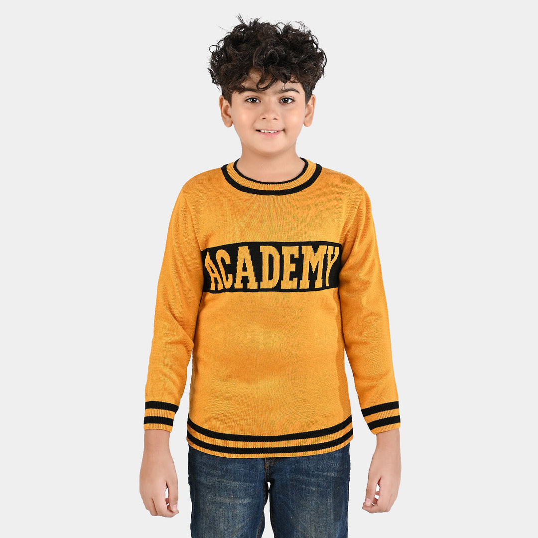 Boys Acrylic Sweater - Academy - Citrus/Yellow
