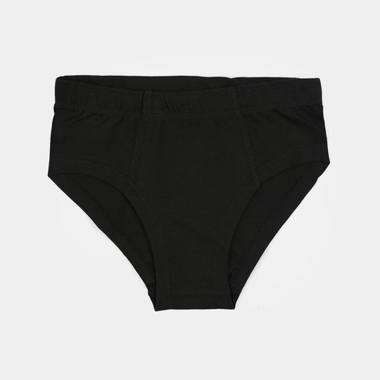 Boys Cotton Jersey Basic Brief Pack of 2 - Black