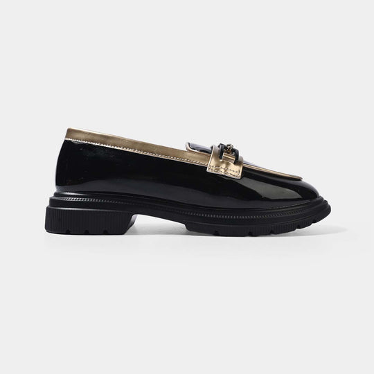 Girls Loafer ZP-105-BLACK