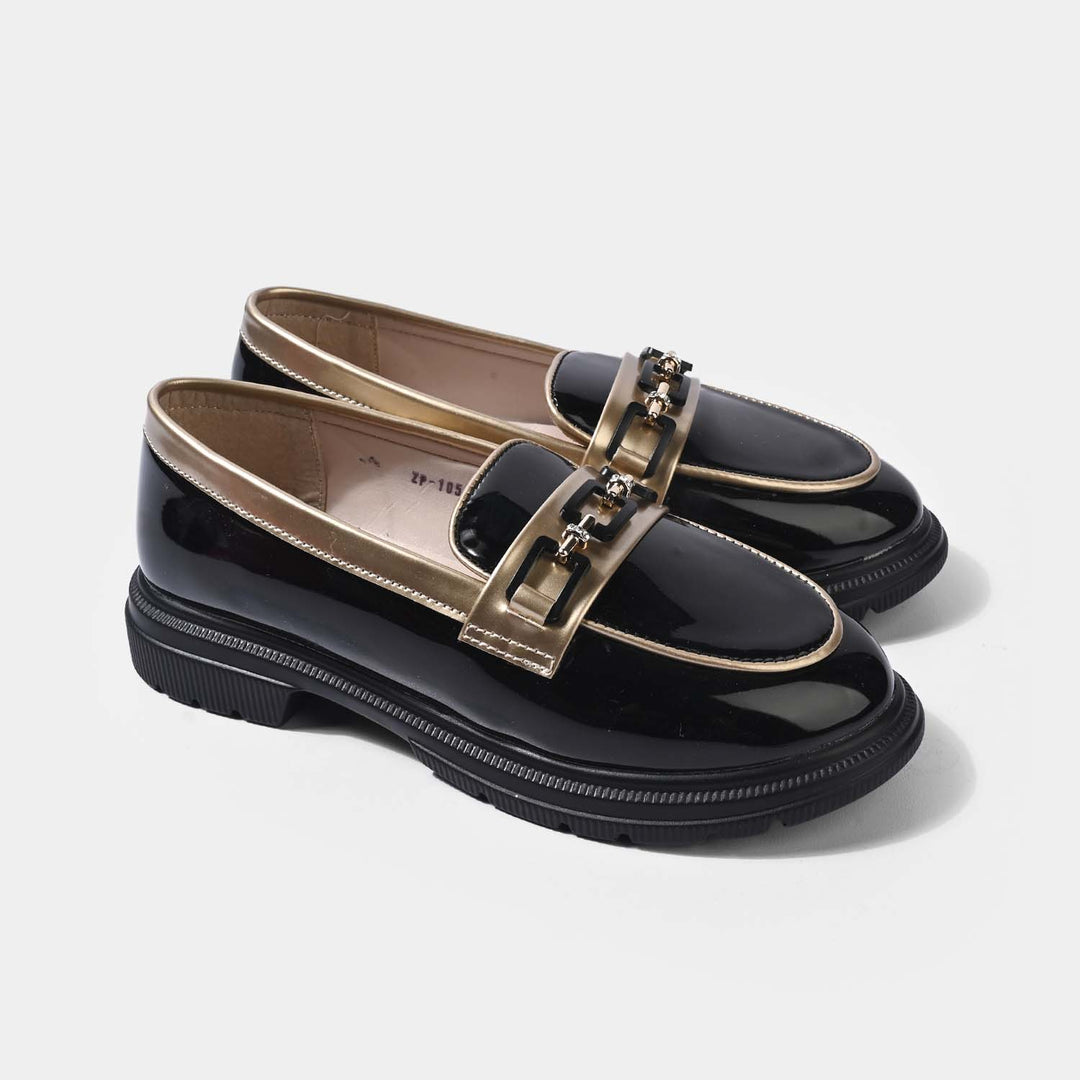 Girls Loafer ZP-105-BLACK