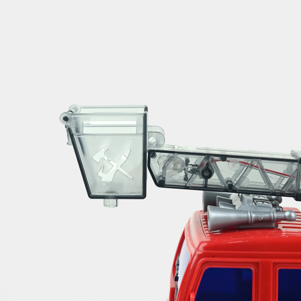 Fire Truck with Firefighter Figure | Light, Sound & 360° Action
