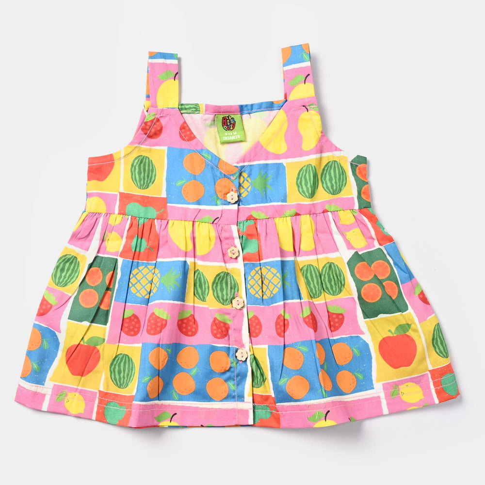 Infant Girl Cotton Mix Fruit 2 PC-Multi