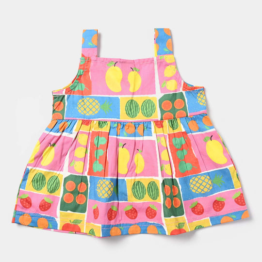 Infant Girl Cotton Mix Fruit 2 PC-Multi