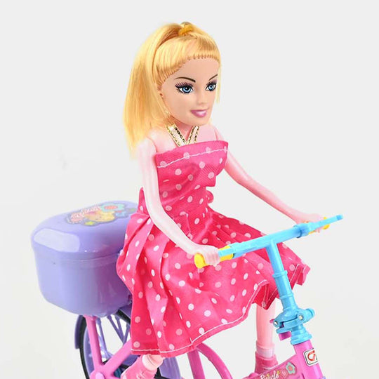 Bicycle Doll Musical Toy for Kids