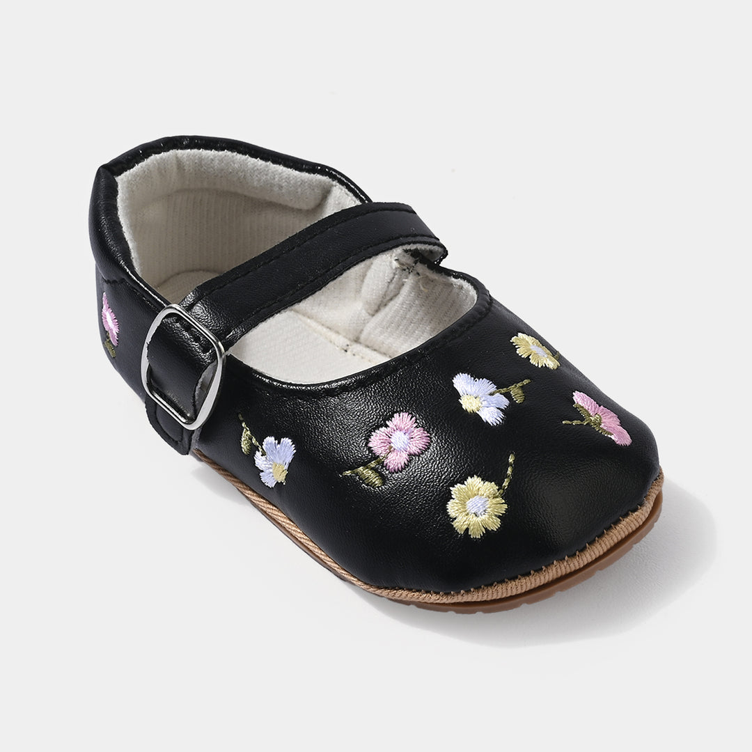Girls Shoes E166-BLACK