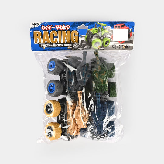 Friction Powered Mini Vehicles/Cars (4Pcs)