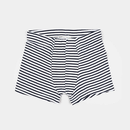 Boys Cotton Jersey Boxer Pack of 2 (Stripes) - Blue/Red