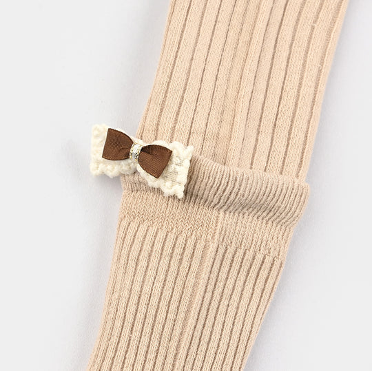 Girls Cotton Tights W/Socks