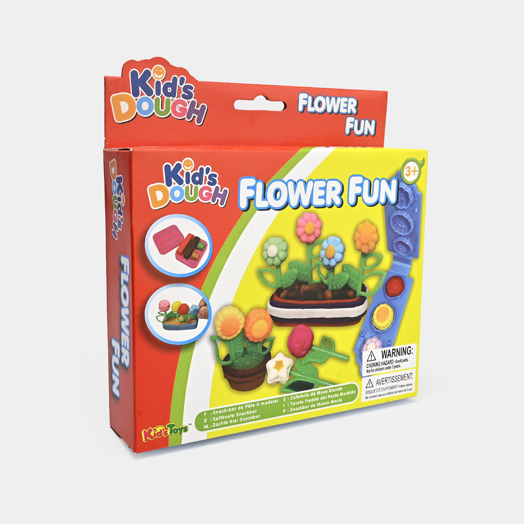 Flower Fun Dough Play Set For Kids